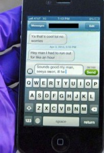 boy's final words were on smartphone text